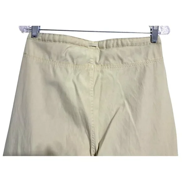 Meridian Expedition Cropped Pants Womens Size M Floral Lining Green Cotton & Nyl - Picture 8 of 9